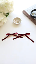 Burgundy Coquette Hair Bow