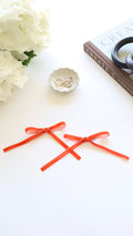 Orange Coquette Hair bow