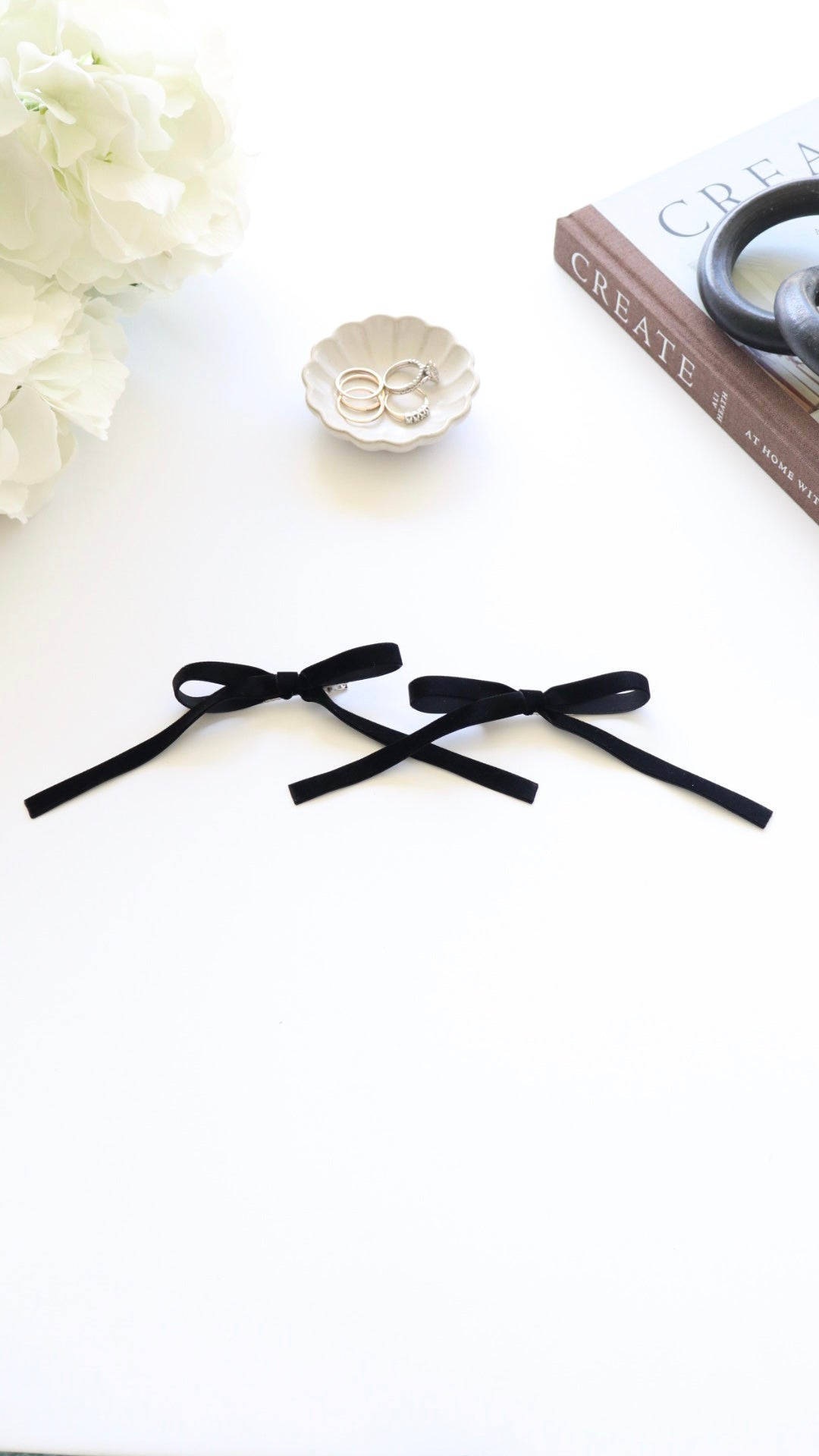Black Coquette Hair Bow