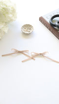 Sand Coquette Hair Bow
