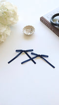 Navy Blue Coquette Hair Bow